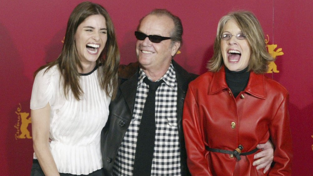 Amanda Peet, Jack NIcholson, and Diane Keaton at a photocall for Something's Gotta Give 