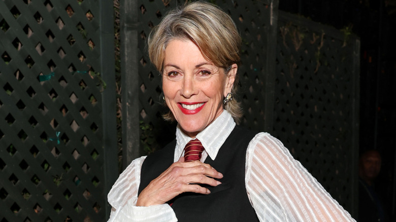 Wendie Malick poses at the Environmental Media Awards Gala.