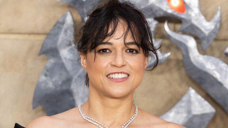 Michelle Rodriquez smiling
