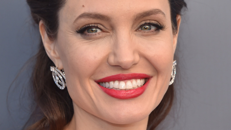 Angelina Jolie smiles on the red carpet