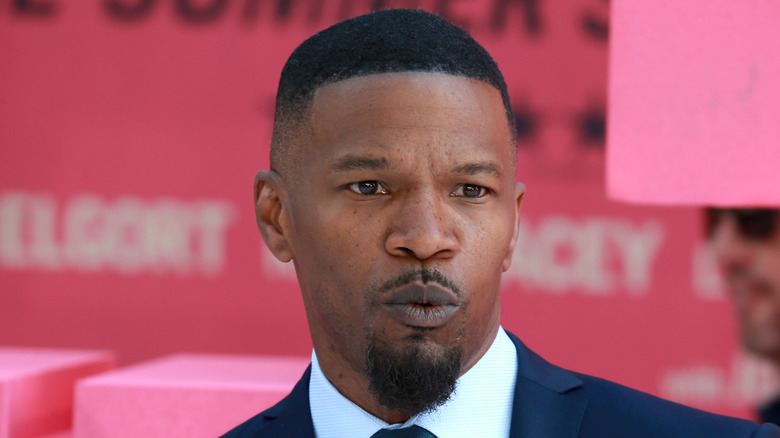 Jamie Foxx lips pursed