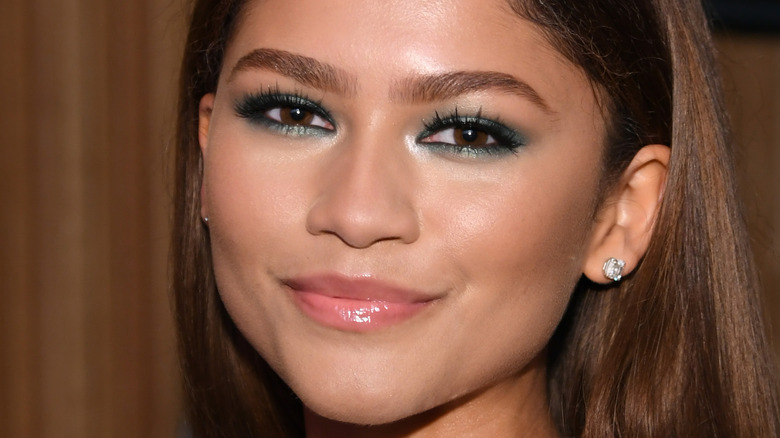 Zendaya smirk red carpet 