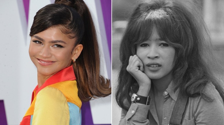 Zendaya and Ronnie Spector posing