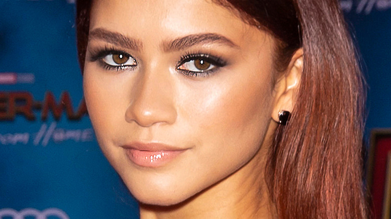 Zendaya smiles on the red carpet