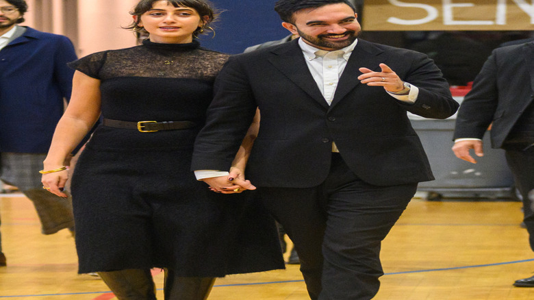 Zohran Mamdani with his wife Rama