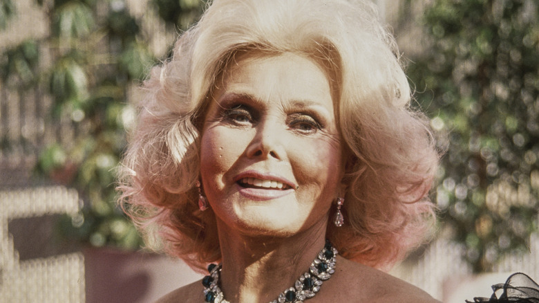 Zsa Zsa Gabor on a 1993 red carpet