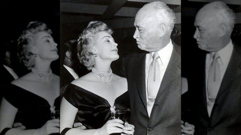 Zsa Zsa Gabor with Conrad Hilton in 1957