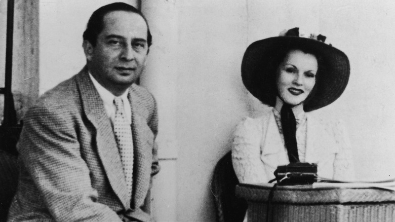 Zsa Zsa Gabor and her first husband, Burhan Belge