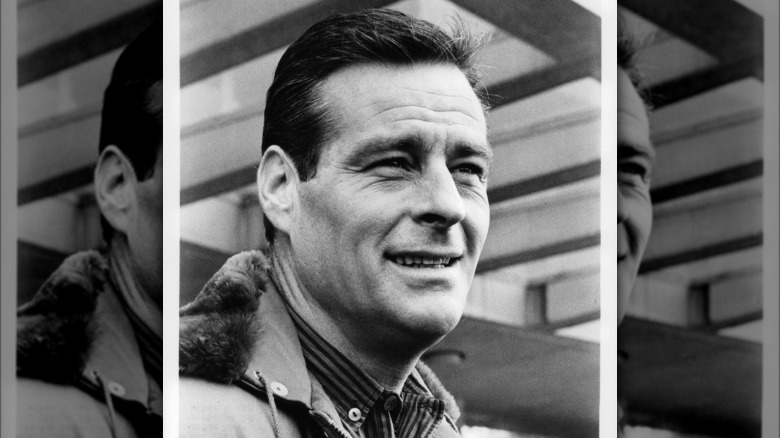 Robert Webber on the set of