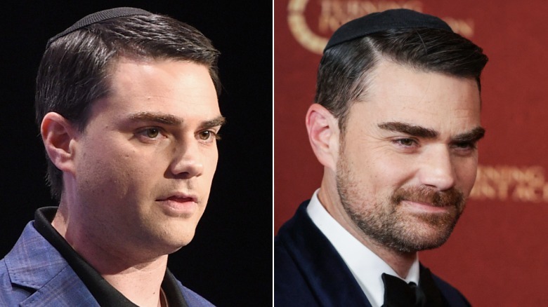 Ben Shapiro in 2017 and 2025.