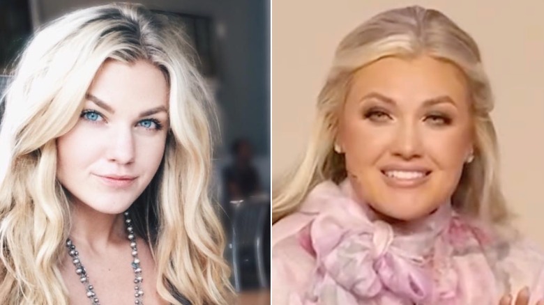 Side by side of Erika Kirk in 2015 and 2025