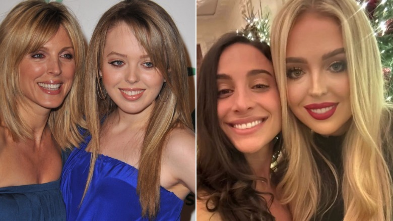A side-by-side of Tiffany Trump's lips
