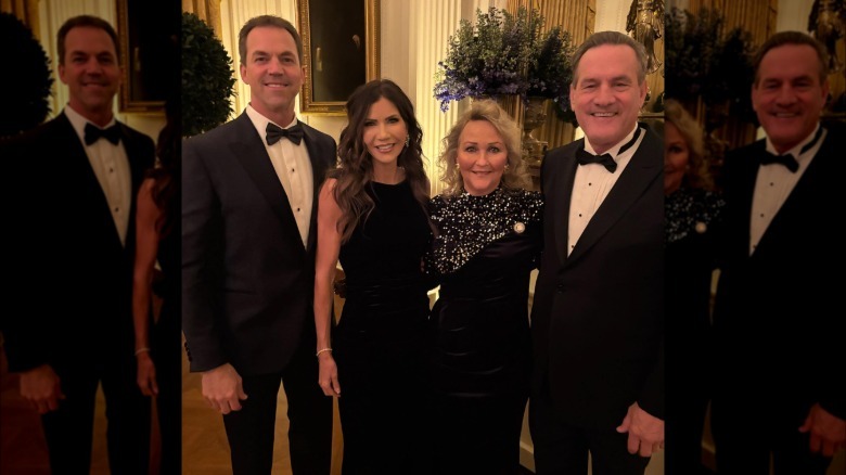 Kristi Noem and Bryon Noem in formal wear