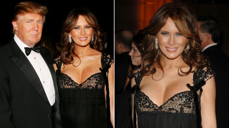 Donald Trump and Melania Trump at fashion event