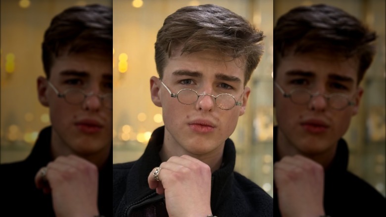 Ian Armitage posing for a playful picture.