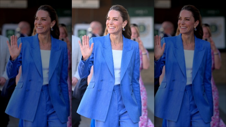 Kate Middleton waving