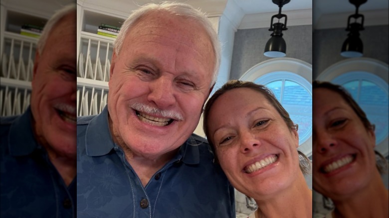 Dylan Dreyer taking a smiling selfie with her dad