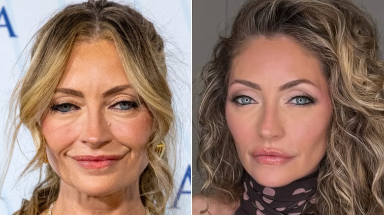 Side by side of Rebecca Gayheart in 2024 vs 2025