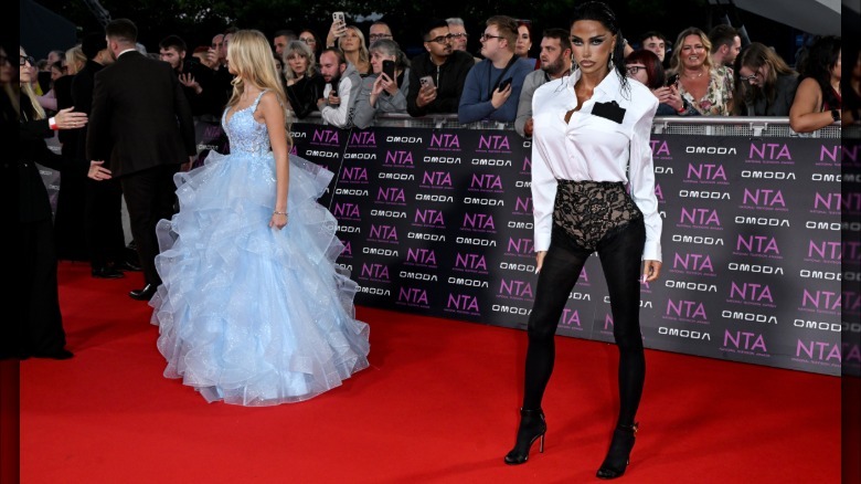 Katie Price posing on the red carpet at the 2026 NTAs.