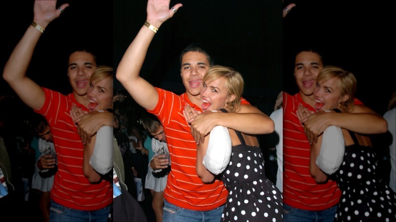 Arielle Kebbel and Brahman Turner partying in 2004