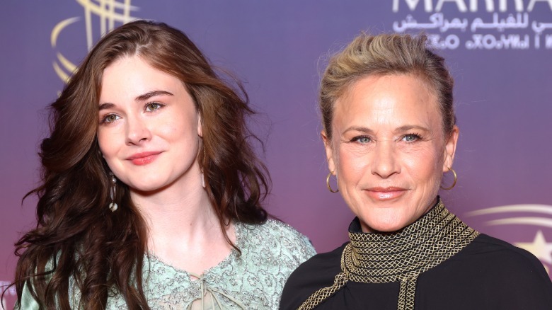 Patricia Arquette poses with her daughter Harlow Jane in 2024