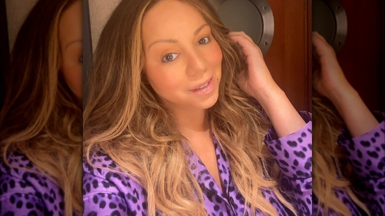 Mariah Carey wearing minimal makeup