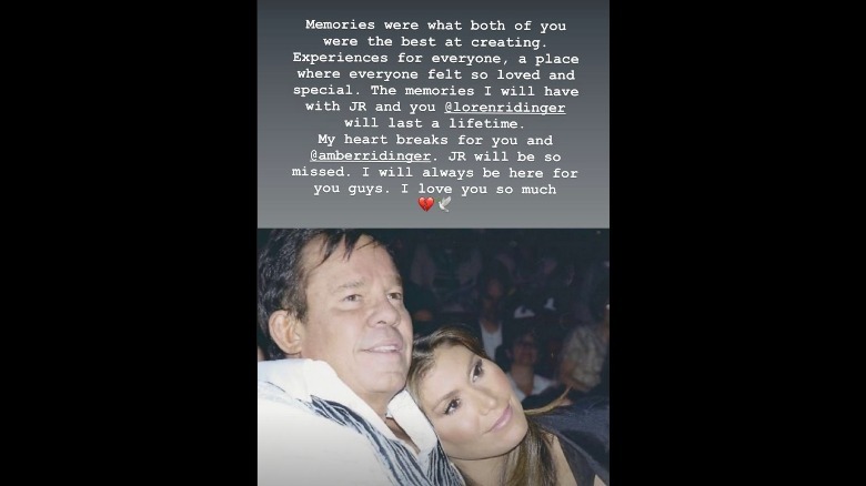 Kim Kardashian tribute to J.R. Ridinger