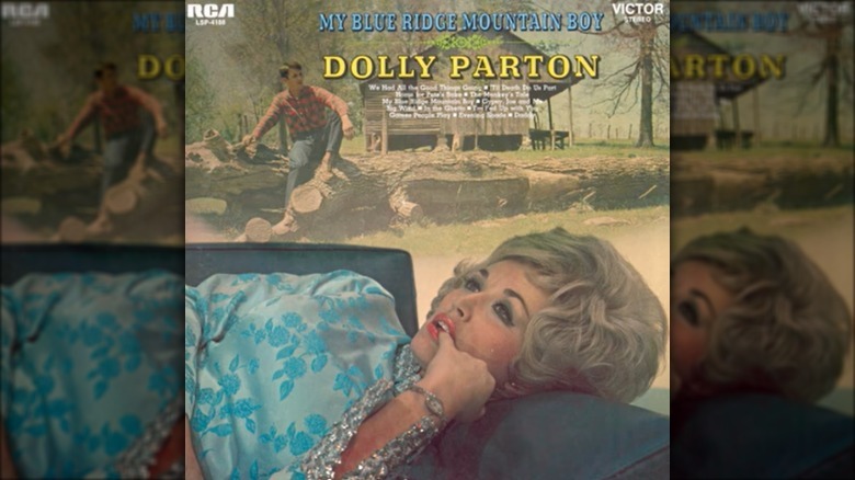 Dolly Parton and Carl Dean on the cover of her 1970 album 'My Blue Ridge Mountain Boy'