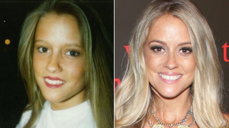 Side by side of Nicole Curtis young vs now