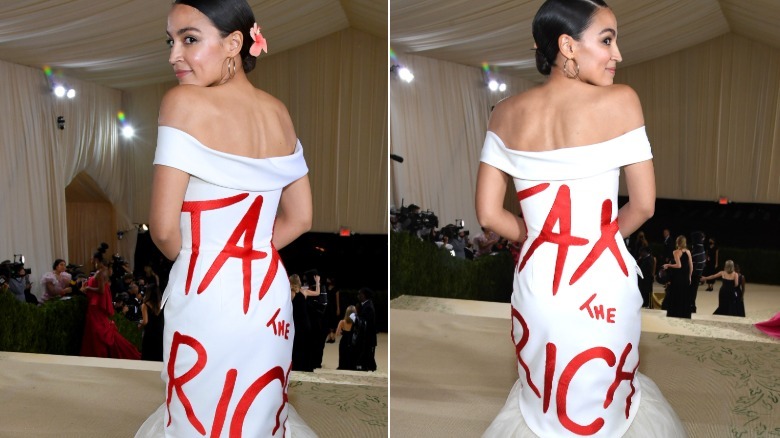 Alexandria Ocasio-Cortez at the Met Gala