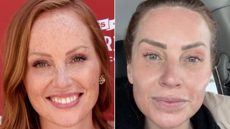 Side by side of Mina Starsiak Hawk in 2017 vs 2026