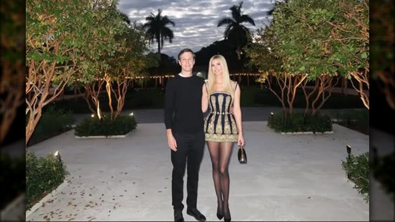 Ivanka Trump and Jared Kushner pose together ahead of the latter's 45th birthday celebrations.
