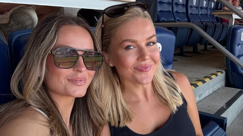 Karoline Leavitt big lips at baseball game