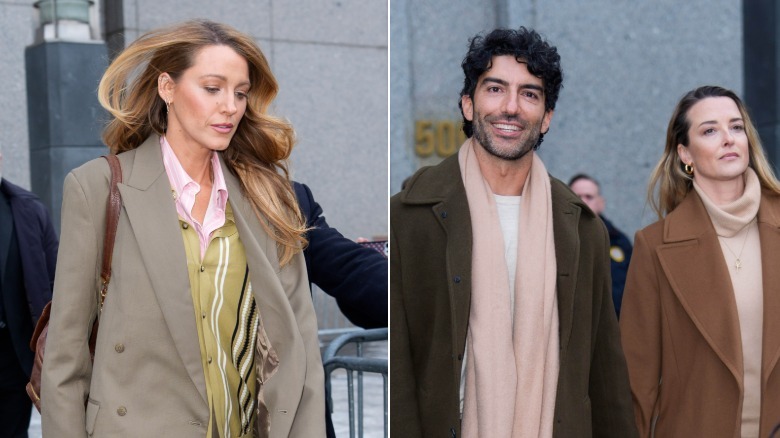 Blake Lively Justin Baldoni leave court