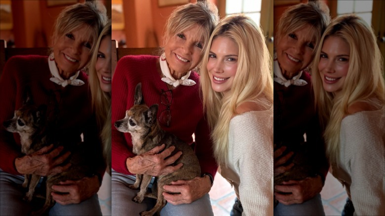 Katharine Ross and Cleo Rose Elliott pose for a picture together